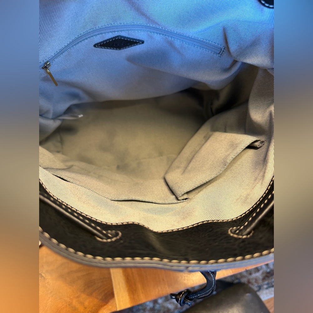 Fossil Luna Vintage Y2K Minimalist Black Leather Backpack(EUC) - Picture 12 of 12